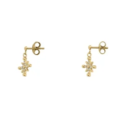 Boucles oreilles Pierre Lannier Bijoux Persea - BJ21A2211 Acier Doré