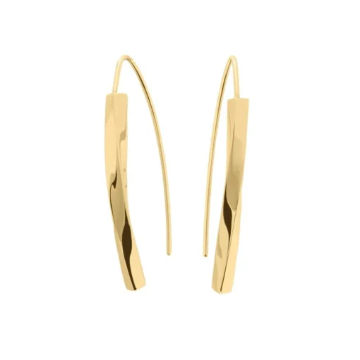 Boucles oreilles Pierre Lannier Bijoux Entasis - BJ20A8201 Acier Doré
