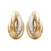 Boucles oreilles plaqué or fantaisie oxyde zirconium Maison de la Bijouterie Y506UZZ