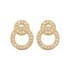 Boucles oreilles puces double ronds plaqué or Maison de la Bijouterie Y5ZV4Z0