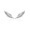 Boucles oreilles puces fantaisie plume Argent Maison de la Bijouterie Z5YVWZ0