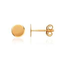 Boucles oreilles puces femme plaqué or Maison de la Bijouterie Y54UV00