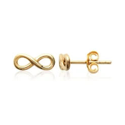 Boucles oreilles puces infinity plaqué or Maison de la Bijouterie Y4UVY00