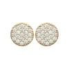 Boucles oreilles puces plaqué or oxyde de zirconium Maison de la Bijouterie Y4UY0ZZ