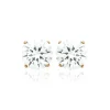 Boucles oreilles puces plaqué or oxyde de zirconium 6mm Maison de la Bijouterie Y5055Z06