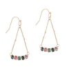 Boucles oreilles Sloya Piana en pierres Agate Aquatique
