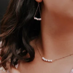 Boucles oreilles Sloya Piana en pierres Howlite