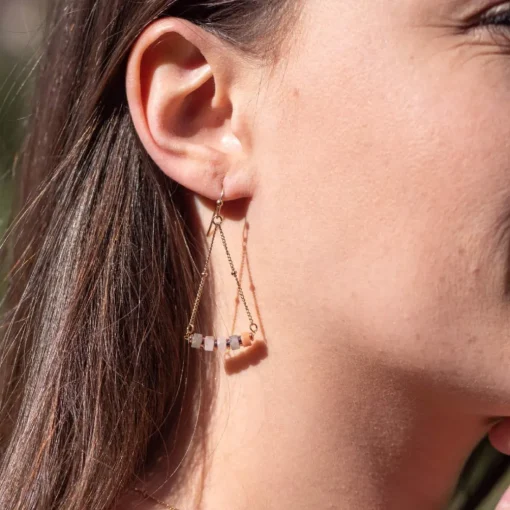 Boucles oreilles Sloya Piana en Pierres de Lune