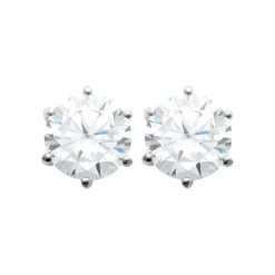 Boucles oreilles solitaires argent Maison de la Bijouterie Z0YZ536UZ