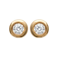 Boucles oreilles solitaire plaqué or 2mm Maison de la Bijouterie Y5ZZ5Z0Y