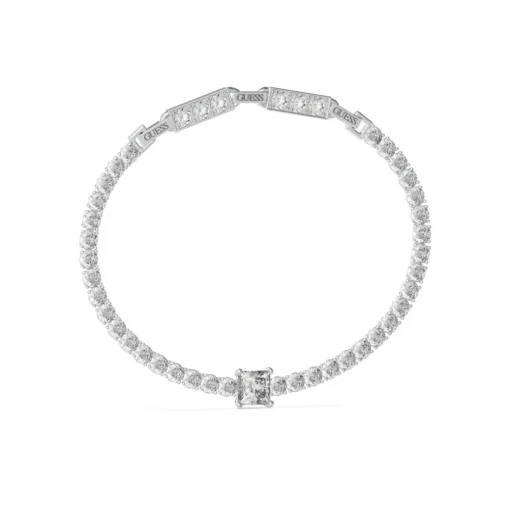 Bracelet Arm Party Acier Rhodié Maille Tennis