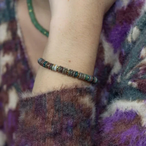 Bracelet Blima en pierres Agate Indienne