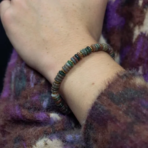 Bracelet Blima en pierres Agate Indienne