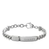Bracelet Diesel Stacked DX0966040 - Bracelet Gourmette Chromée Homme