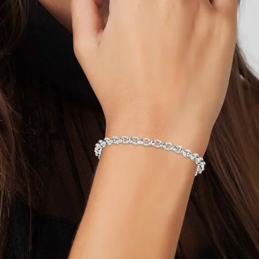 Bracelet Femme Angèle M - B2379-ARGENT Acier Argent