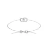 Bracelet femme argent double anneau oxydes Maison de la Bijouterie VW3VU0ZV