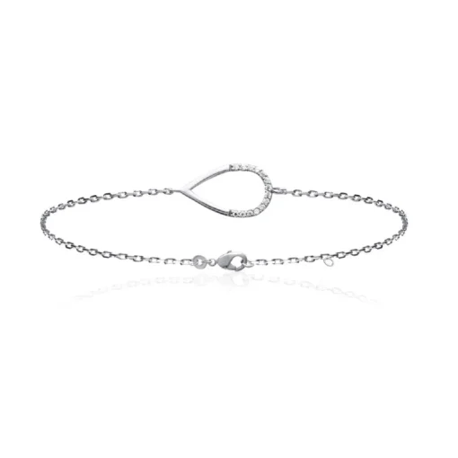 Bracelet femme argent goutte oxyde de zirconium Maison de la Bijouterie VW30YVZV