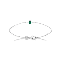Bracelet femme argent oxyde de zirconium verte Maison de la Bijouterie VW3UW6ZV