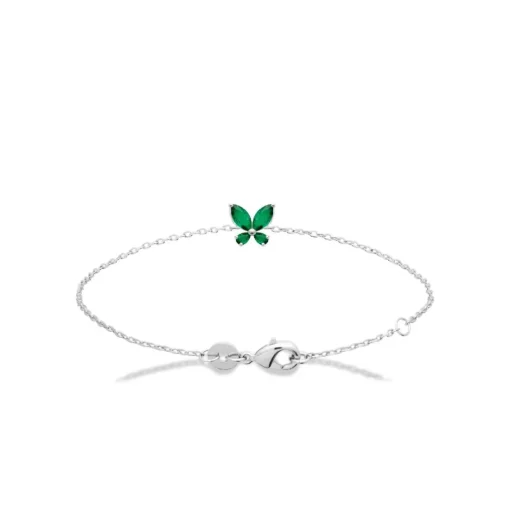 Bracelet femme argent oxydes vertes Maison de la Bijouterie VW3VV4ZV