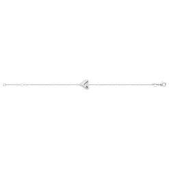 Bracelet femme argent oxydes cœur Maison de la Bijouterie VW3UVUZV