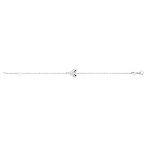 Bracelet femme argent oxydes cœur Maison de la Bijouterie VW3UVUZV