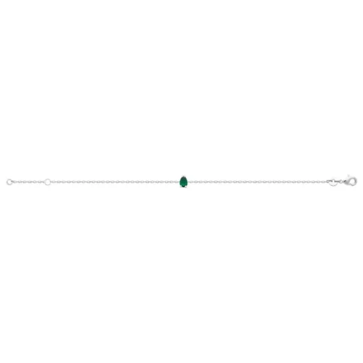 Bracelet femme argent oxyde de zirconium verte Maison de la Bijouterie VW3UW6ZV
