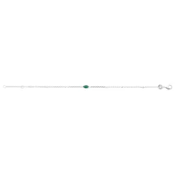 Bracelet femme argent oxyde de zirconium verte Maison de la Bijouterie VW3VU5ZV
