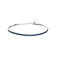 Bracelet femme argent pierres bleues Maison de la Bijouterie VW300UZV
