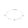 Bracelet femme argent pierres bleues Maison de la Bijouterie VW3W4WZV