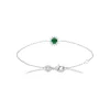 Bracelet femme argent pierre verte Maison de la Bijouterie VW3UWZZV