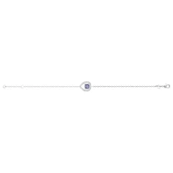 Bracelet femme argent pierre violette Maison de la Bijouterie VW3YWUZV