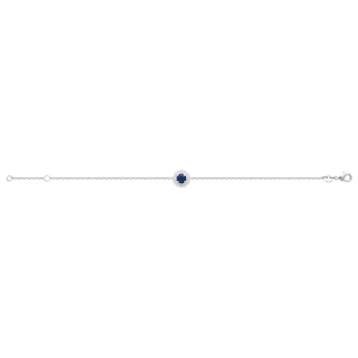 Bracelet femme argent pierre bleue Maison de la Bijouterie VW3UVZZV