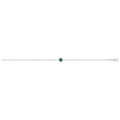 Bracelet femme argent pierre verte Maison de la Bijouterie VW3UWZZV