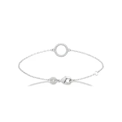 Bracelet femme argent rhodié - VWZ543ZV