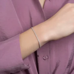 Bracelet femme argent rhodié - VWZU4WZV
