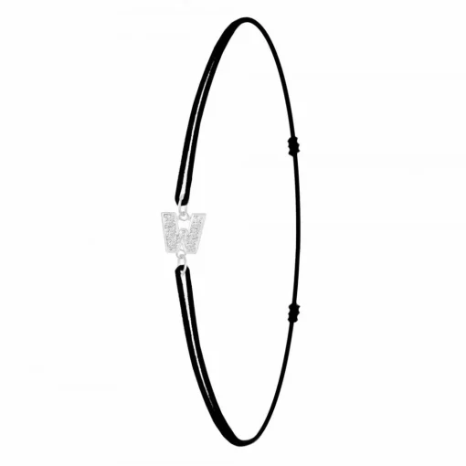Bracelet Femme Athème - BS082-SB049-W Tissu Argent