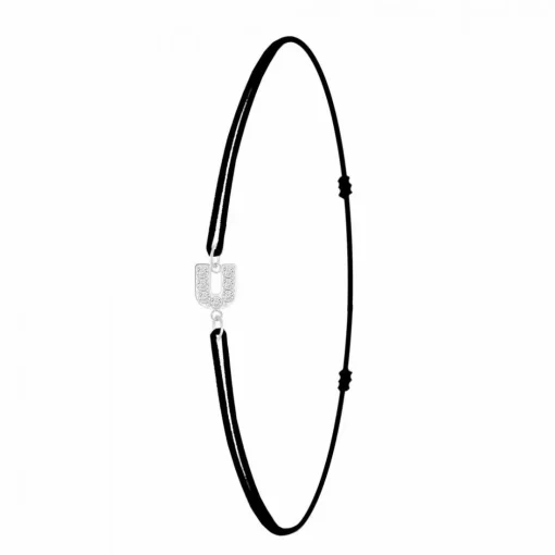 Bracelet Femme Athème - BS082-SB049-U Tissu Argent