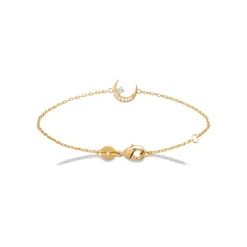 Bracelet femme croissant de lune plaqué or Maison de la Bijouterie UW35W6ZV