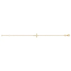 Bracelet femme croix oxyde de zirconium plaqué or Maison de la Bijouterie UW3U46ZV