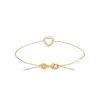 Bracelet femme cœur fantaisie plaqué or Maison de la Bijouterie UW3U63ZV