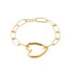 Bracelet femme cœur fantaisie plaqué or Maison de la Bijouterie UYZUY4ZV