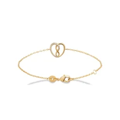 Bracelet femme cœur fantaisie plaqué or Maison de la Bijouterie UW3V5VZV