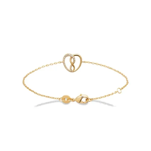 Bracelet femme cœur fantaisie plaqué or Maison de la Bijouterie UW3V5VZV