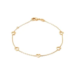 Bracelet femme cœur fantaisie plaqué or Maison de la Bijouterie UYZU0ZZV
