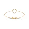 Bracelet femme cœur fantaisie plaqué or Maison de la Bijouterie UYZVUWZV