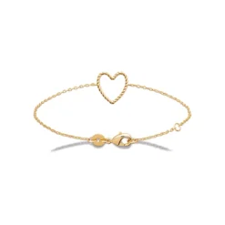 Bracelet femme cœur fantaisie plaqué or Maison de la Bijouterie UYZVUWZV