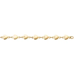 Bracelet femme cœur fantaisie plaqué or Maison de la Bijouterie YU0Y3ZZV