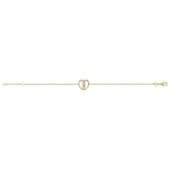 Bracelet femme cœur fantaisie plaqué or Maison de la Bijouterie UW3V5VZV