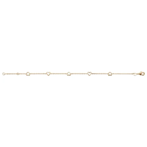 Bracelet femme cœur fantaisie plaqué or Maison de la Bijouterie UYZU0ZZV