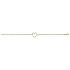Bracelet femme cœur fantaisie plaqué or Maison de la Bijouterie UYZVUWZV